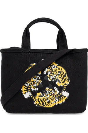 Kenzo Taske, Dame, Sort, ONE SIZE, Uld, Håndtaske med tiger-motiv
