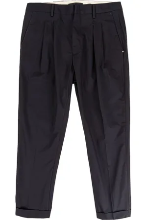 Liu Jo Bukser, Herre, Blå, W46, Bomuld, Slim Chino Bukser med Pincé Detalje