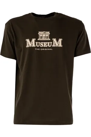 MUSEUM Top, Herre, Grøn, S, Bomuld, Herre Erik T-shirt med Logo