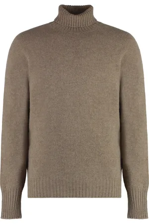 DRUMOHR Strik, Herre, , 2XL, Uld, Ribbet Uld Turtleneck Sweater