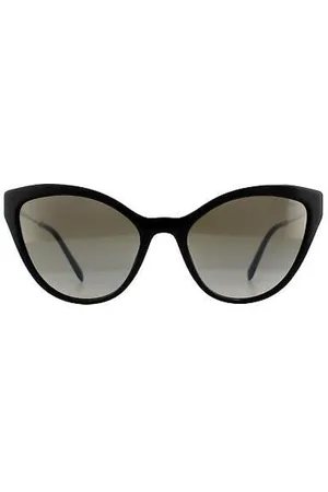Miu Miu Tilbehør, Dame, Sort, 55 MM, Uld, Stilfulde solbriller med UV-beskyttelse