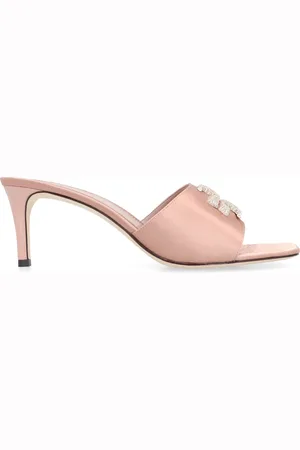 Tory Burch Sko, Dame, Lyserød, 40 EU, Satin, Eleanor Satin Sandaler