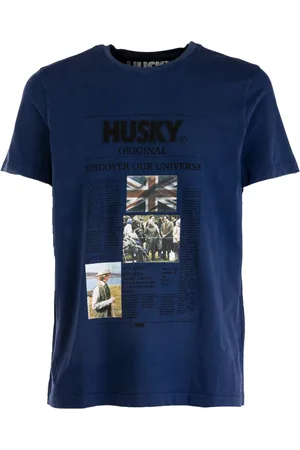 HUSKY Top, Herre, Blå, 2XL, Tyl, Moderne Tyler Herre T-shirt