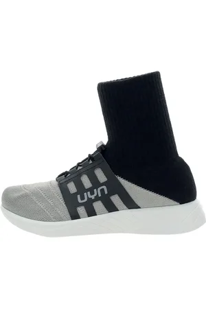 UYN Sko, Herre, Grå, 40 EU, Uld, Glamourøse 3D Ribs Boot Metal Tune sneakers