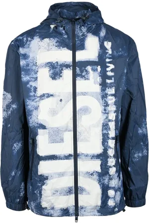 Diesel Jakke, Herre, Blå, L, Nylon, Nylon Jakke