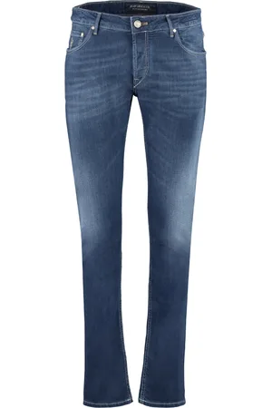 Hand Picked Jeans, Herre, Blå, W33, Bomuld, Klassiske Straight-Leg Jeans