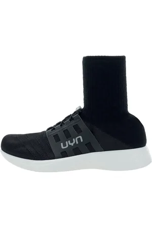 UYN Sko, Dame, Sort, 41 EU, Tyl, Glamour Style Sneakers med 3D Ribs