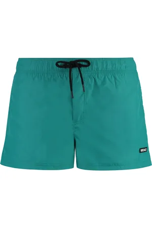 VERSACE Badetøj, Herre, Grøn, L, Polyester, Mesh Lining Swim Shorts
