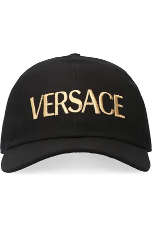VERSACE Tilbehør, Dame, Sort, 58 CM, Bomuld, Broderet baseballkasket