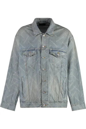 Balenciaga Jakke, Herre, Blå, M, Denim, Vintage Denim Jakke Unisex Oversize Fit