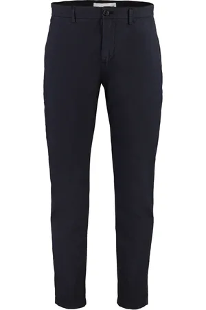 DEPARTMENT FIVE Bukser, Herre, Blå, W36, Bomuld, Stretch Bomuld Chino Bukser