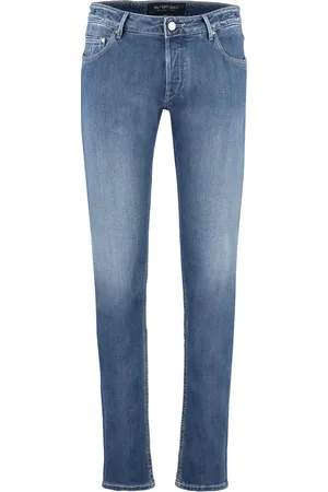 Hand Picked Jeans, Herre, Blå, W29, Bomuld, Klassiske Straight-Leg Jeans