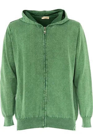CASHMERE COMPANY Sweathshirts & Hoodies, Herre, Grøn, 3XL, Cashmere, Hættetrøje til mænd med designs