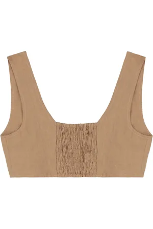 LE KASHA Top, Dame, , XS, Linned, Kort Linnetop i Linned