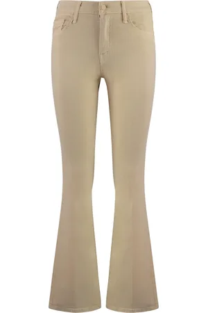 Mother Jeans, Dame, , W25, Cropped Flared Jeans med Metal Detaljer