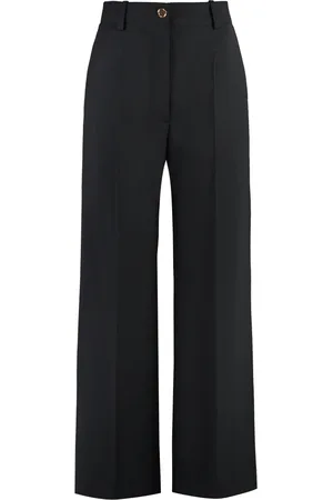 Patou Bukser, Dame, Sort, S, Uld, Metal Knap Virgin Wool Bukser