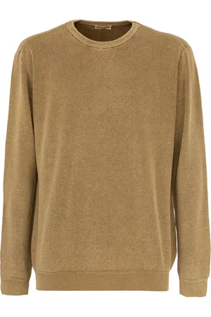 CASHMERE COMPANY Strik, Herre, Brun, M, Cashmere, Herre Crewneck Pullover