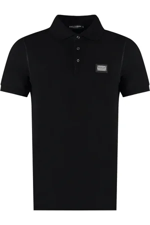 Dolce & Gabbana Top, Herre, Sort, XL, Bomuld, Bomuld Polo Shirt