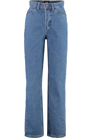 Dickies Jeans, Dame, Blå, W28, Bomuld, Almindelige jeans med kobber nitter