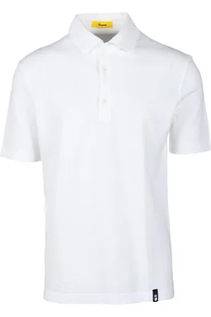 DRUMOHR Top, Herre, Hvid, 2XL, Bomuld, Bomuld Polo