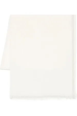 Faliero Sarti Tilbehør, Dame, Hvid, ONE SIZE, Uld, Hvid Silke Uld Blandet Tørklæde