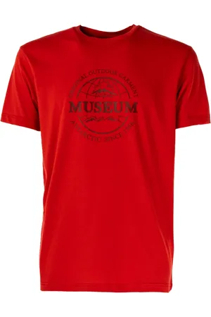 MUSEUM Top, Herre, Rød, XL, Bomuld, Leo Herre T-shirt