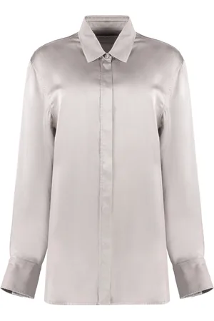 Golden Goose Bluser & Skjorter, Dame, Lyserød, XS, Uld, Oversize Skjorte med Skjult Lukning