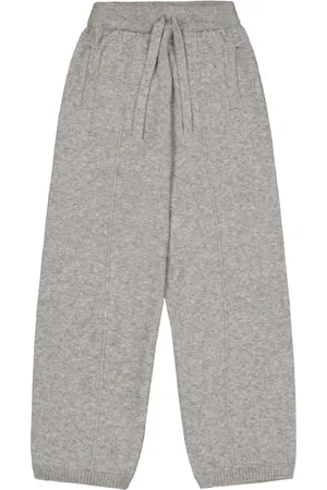 LANEUS Bukser, Herre, Grå, L, Kashmir og Silke Jumpsuit Stil Bukser