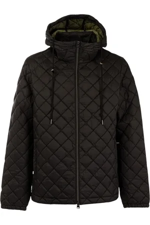 HUSKY Jakke, Herre, Sort, 2XL, Uld, Quiltet hættetrøje til mænd