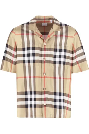 Burberry Skjorte, Herre, , S, Uld, Silke Vintage Check Skjorte