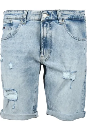 Tommy Hilfiger Shorts, Herre, Blå, W30, Bomuld, Afslappede Bermuda Shorts i Bomuldsblanding