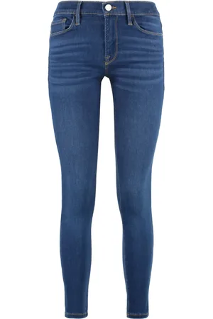 Frame Jeans, Dame, Blå, W25, Bomuld, Skinny de Jeanne Jeans