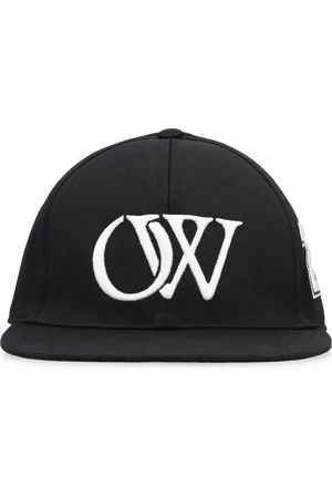 OFF-WHITE Tilbehør, Herre, Sort, M, Bomuld, Baseballkasket med flad skygge