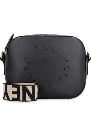 Stella McCartney Taske, Dame, Sort, ONE SIZE, Uld, Perforeret Logo Kamerataske