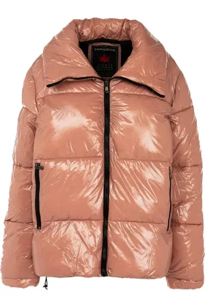 Canadian Classics Jakke, Dame, Lyserød, XL, Dame Glanset Puffer Jakke