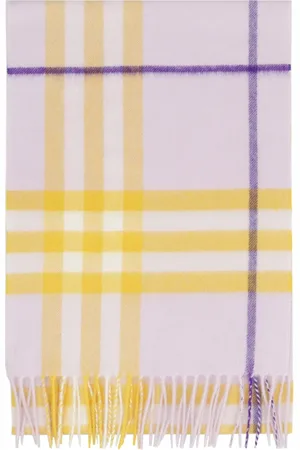 Burberry Tilbehør, unisex, Lyserød, ONE SIZE, Cashmere, Cashmere Tørklæde med Frynser