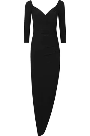 Norma Kamali Kjole, Dame, Sort, M, Polyester, Sweetheart Drape Kjole