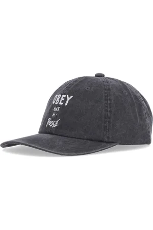 Obey Tilbehør, unisex, Sort, ONE SIZE, Bomuld, Buet skygge sort bomuldskasket