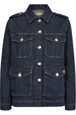 Mos Mosh Jakke, Dame, Blå, S, Denim, Denim jakke med smarte detaljer