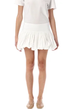 THE GARMENT Nederdel, Dame, Hvid, XS, Bomuld, Hvid Ballon Mini Nederdel