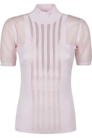 Elisabetta Franchi Strik, Dame, Lyserød, S, Bomuld, Turtle Neck Sweater