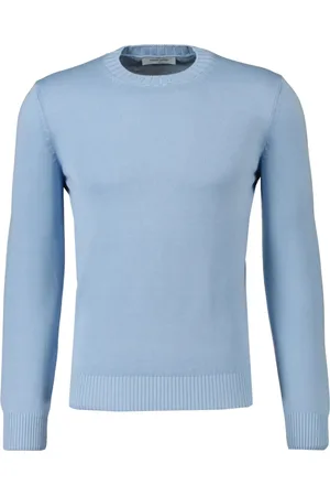 Gran Sasso Strik, Herre, Blå, 3XL, Lysblå Sweater