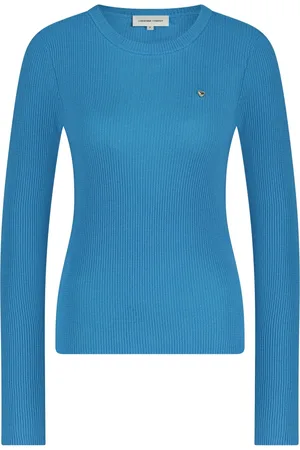 Fabienne Chapot Strik, Dame, Blå, XS, Uld, Gillian Pullover