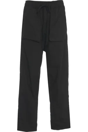 THOM KROM Bukser, Herre, Sort, L, Sorte Baggy Straight Leg Bukser