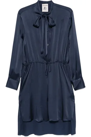SEMICOUTURE Kjole, Dame, Blå, M, Blå Elegant Kvindedragt