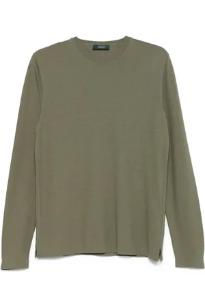 ZANONE Top, Herre, Grøn, 2XL, Grønne Sweaters til Mænd