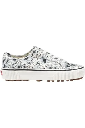 Vans Sko, Dame, Blå, 38 EU, Læder, Læder Sneaker Kvinders Efterår/Vinter Kollektion