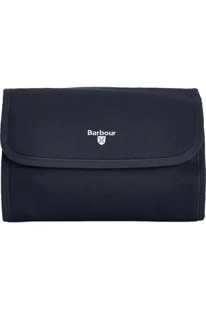 Barbour Taske, Dame, Blå, ONE SIZE, Uld, Blå Hængende Toilettaske med Tjekdetalje