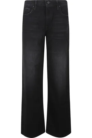 Mother Jeans, Dame, Sort, W24, Zip Sneak Jeans Spinner