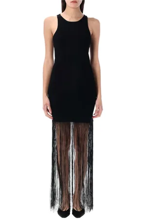 THE GARMENT Kjole, Dame, Sort, S, Polyester, Frynset Madison Kjole